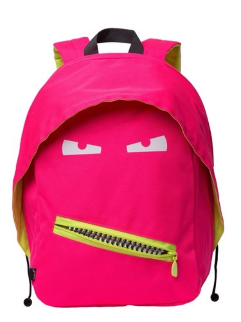 Zipit - Grillz Backpack BRIGHT NEON PINK with cool "Grill" zipper/mouth. NWT